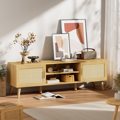 Bay Isle Home TV Stand for 55 Inch TV Entertainment Center TV Console